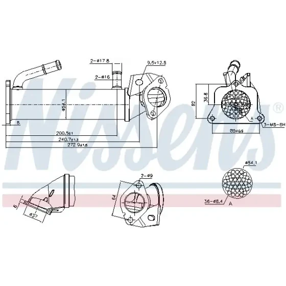 Nissens EGR Soğutucusu – 989322 ürün görseli