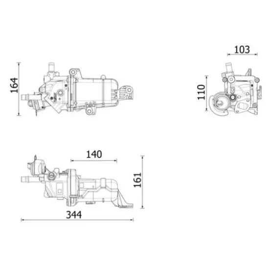 Mahle EGR Soğutucusu – CE49000P / OEM 147357086R ürün görseli