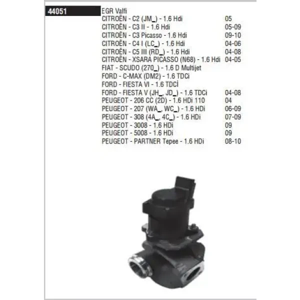Doduco EGR Valfi – 44051 / OEM 1618NR