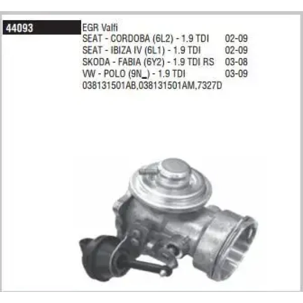 Doduco EGR Valfi – 44093 / OEM 038131501AM
