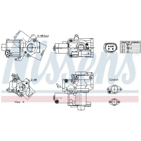Nissens EGR Valfi – 98199 ürün görseli