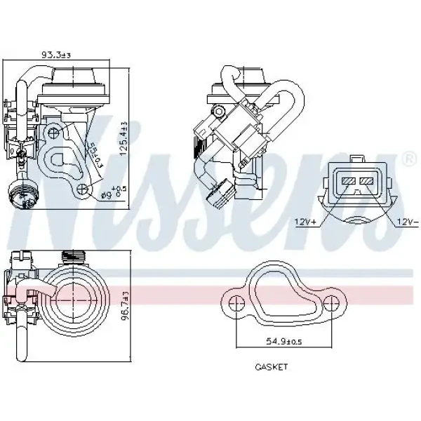 Nissens EGR Valfi – 98344 / OEM A1121400460