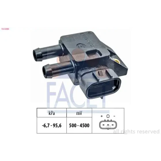 Facet Egzoz Basınç Sensörü – 10.3386 / OEM 8983314120 ürün görseli