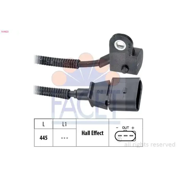 Facet Eksantrik Sensörü – 9.0422 / OEM 038957147G
