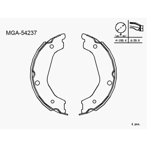 MGA El Fren Balatası – 54237 / OEM 583503ED00 ürün görseli