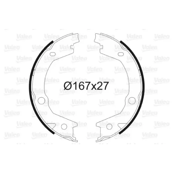 Valeo El Fren Balatası – 564162 / OEM 583502EA00 ürün görseli