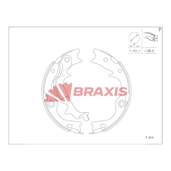 Braxis El Fren Balatası – AC0172 / OEM 583500ZA10