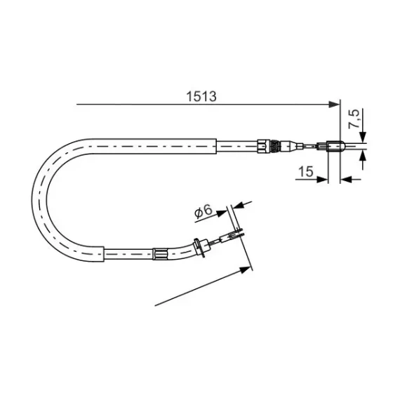 Bosch El Fren Halatı (Arka) – 1987477852 / OEM 9014201885 ürün görseli