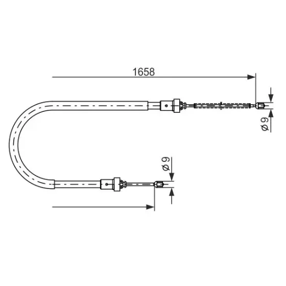 Bosch El Fren Halatı (Arka) – 1987482234 / OEM 8200745723 ürün görseli