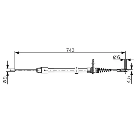 Bosch El Fren Halatı (Arka) – 1987482329 / OEM A2124201285 ürün görseli