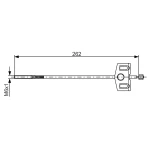 Bosch El Fren Halatı (Arka) – 1987482337 / OEM 36402JD00A