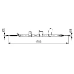 Bosch El Fren Halatı (Arka) – 1987482338 / OEM 36531JD00A