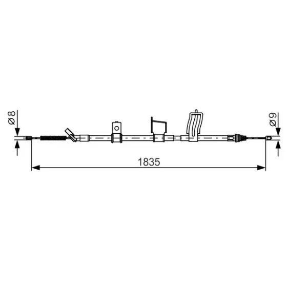 Bosch El Fren Halatı (Arka) – 1987482341 / OEM 36530EY10A ürün görseli