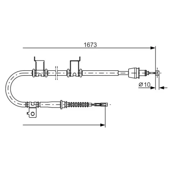 Bosch El Fren Halatı (Arka) – 1987482361 / OEM 597601H400 ürün görseli
