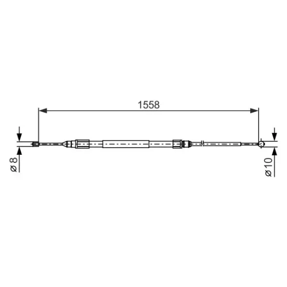 Bosch El Fren Halatı (Arka) – 1987482368 / OEM 34406857642 ürün görseli