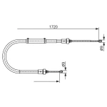 Bosch El Fren Halatı (Arka) – 1987482411 / OEM 8200855403