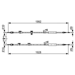 Bosch El Fren Halatı (Arka) – 1987482494