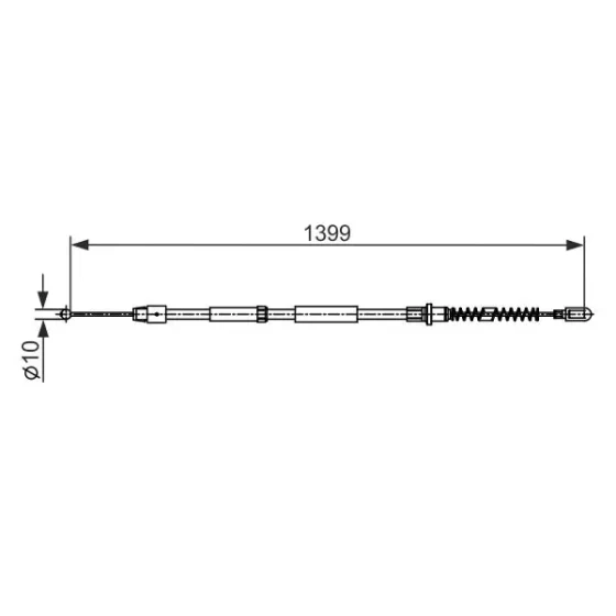Bosch El Fren Halatı (Arka) – 1987482539 / OEM A9064207085 ürün görseli