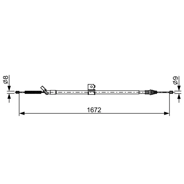 Bosch El Fren Halatı (Arka) – 1987482630 / OEM 365311KK0A