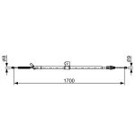 Bosch El Fren Halatı (Arka) – 1987482631 / OEM 365301KK0A