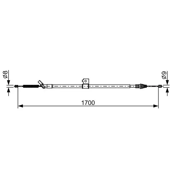 Bosch El Fren Halatı (Arka) – 1987482631 / OEM 365301KK0A