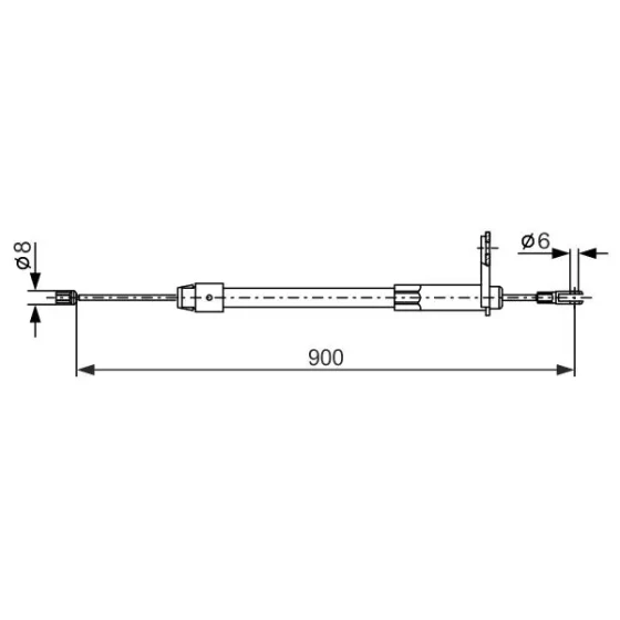 Bosch El Fren Halatı (arka Sağ) – 1987477847 / OEM A2034200385 ürün görseli