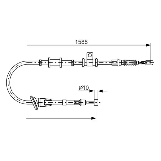 Bosch El Fren Halatı (arka Sağ) – 1987482246 / OEM MR914269 ürün görseli