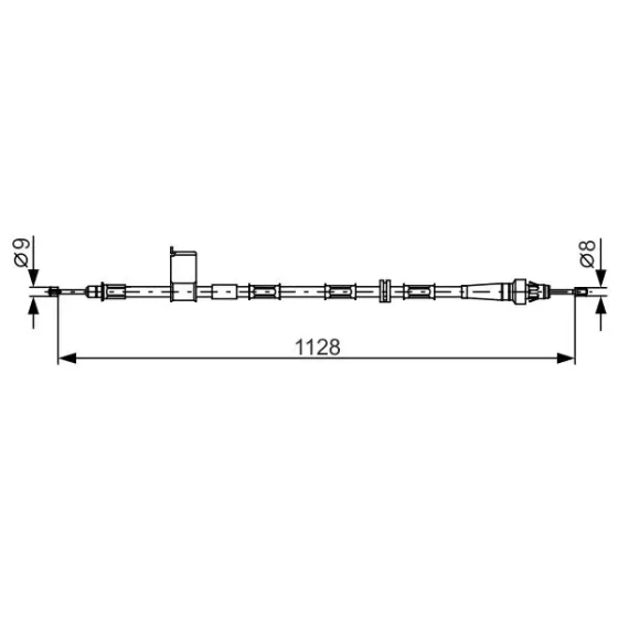 Bosch El Fren Halatı (arka Sağ) – 1987482363 / OEM 52128118AC ürün görseli