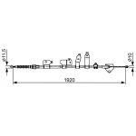 Bosch El Fren Halatı (arka Sağ) – 1987482438 / OEM 4642002121