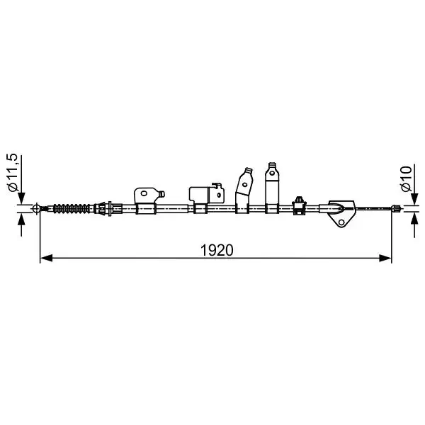 Bosch El Fren Halatı (arka Sağ) – 1987482438 / OEM 4642002121
