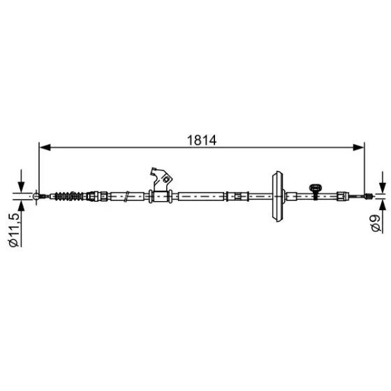 Bosch El Fren Halatı (arka Sağ) – 1987482502 / OEM 13409697 ürün görseli