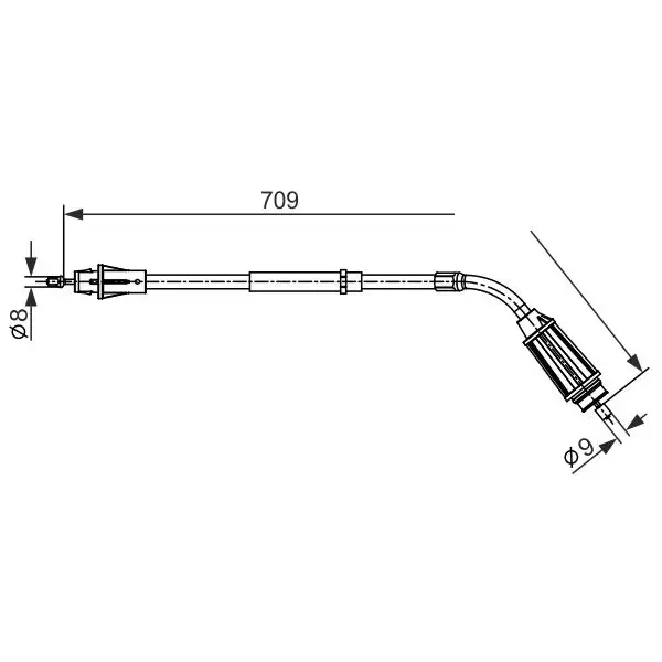 Bosch El Fren Halatı (arka Sağ) – 1987482557 / OEM 31265830