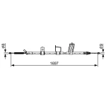 Bosch El Fren Halatı (arka Sağ) – 1987482628 / OEM 36530JG00A