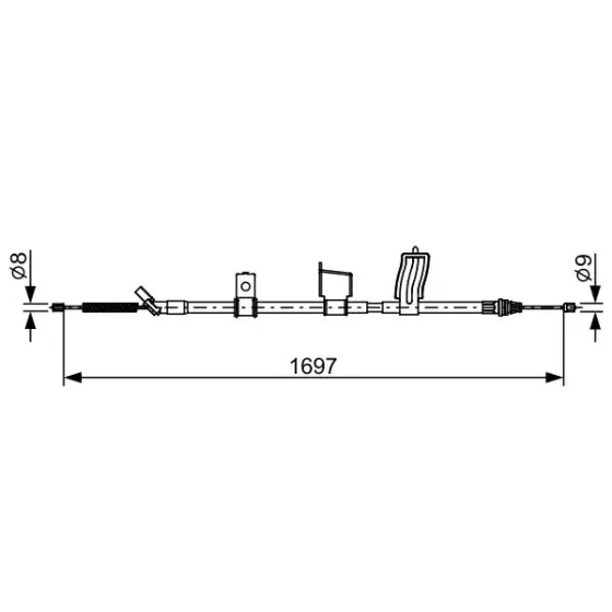 Bosch El Fren Halatı (arka Sağ) – 1987482628 / OEM 36530JG00A ürün görseli