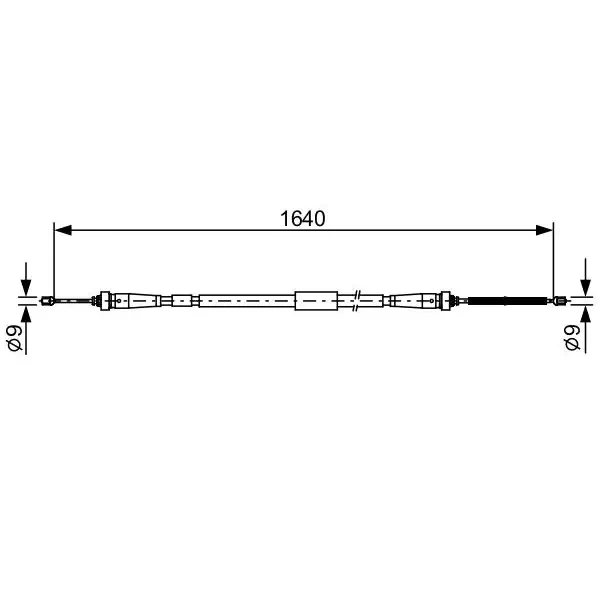 Bosch El Fren Halatı (arka Sağ) – 1987482638 / OEM 365308900R