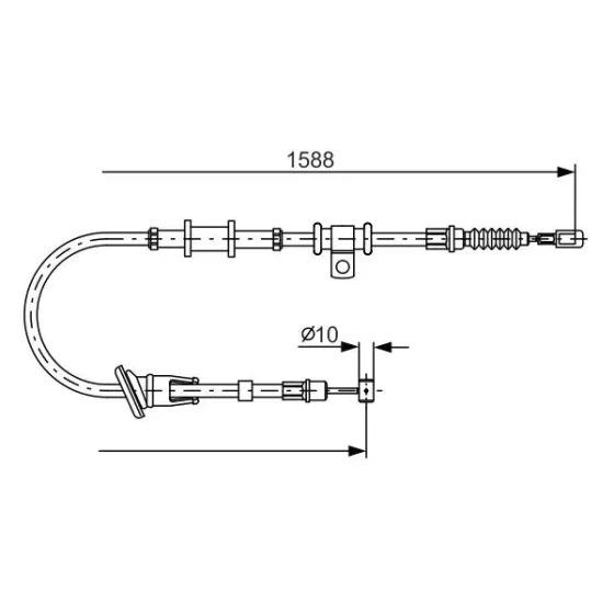 Bosch El Fren Halatı (arka Sol) – 1987482245 / OEM MR914268 ürün görseli