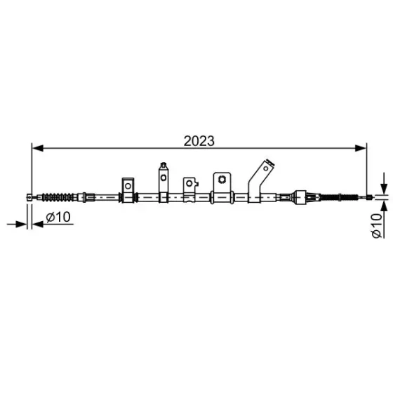 Bosch El Fren Halatı (arka Sol) – 1987482515 / OEM MN102416 ürün görseli