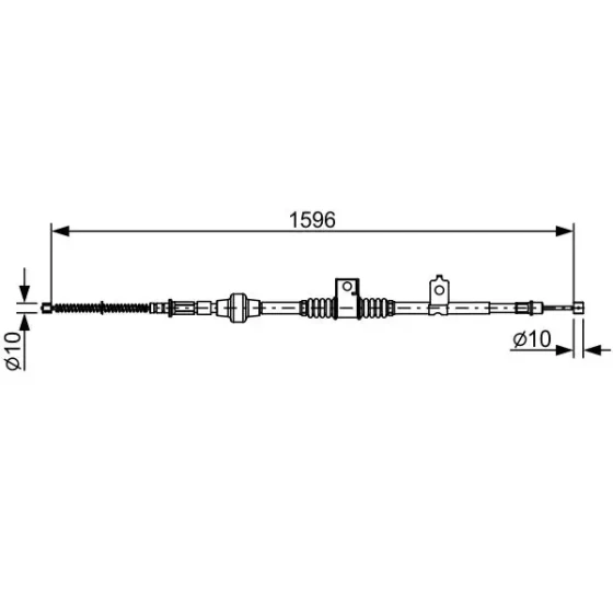 Bosch El Fren Halatı (arka Sol) – 1987482520 / OEM 4820A049 ürün görseli