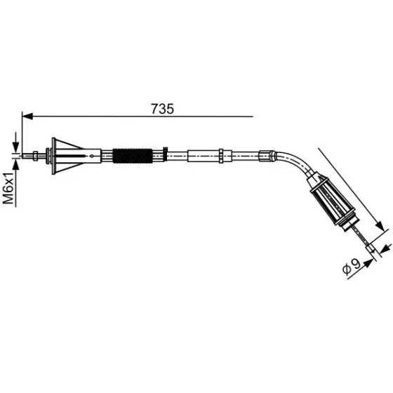 Bosch El Fren Halatı (arka Sol) – 1987482554 / OEM 30794734 ürün görseli