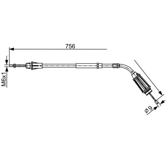 Bosch El Fren Halatı (arka Sol) – 1987482556 / OEM 31265831 ürün görseli
