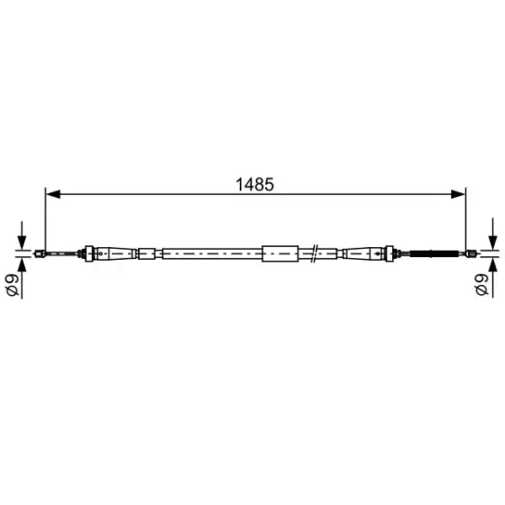 Bosch El Fren Halatı (arka Sol) – 1987482637 / OEM 365311282R ürün görseli