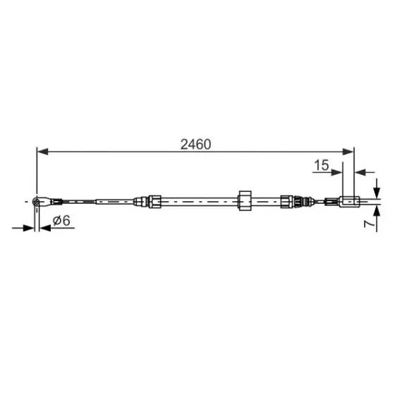 Bosch El Fren Halatı (Ön) – 1987477855 / OEM A9014202285 ürün görseli