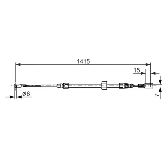 Bosch El Fren Halatı (Ön) – 1987477856 / OEM A9014202785 ürün görseli