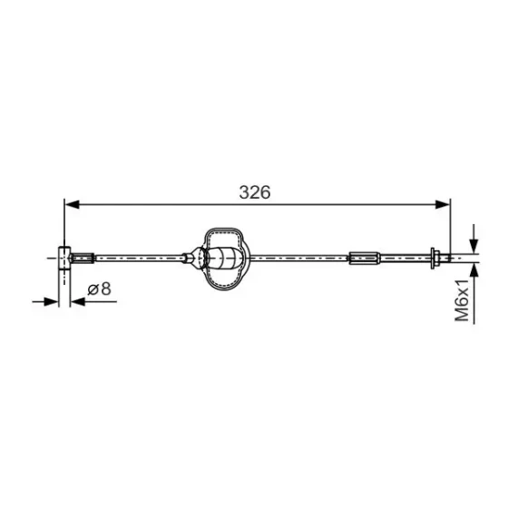 Bosch El Fren Halatı (Ön) – 1987477929 / OEM 1076707 ürün görseli