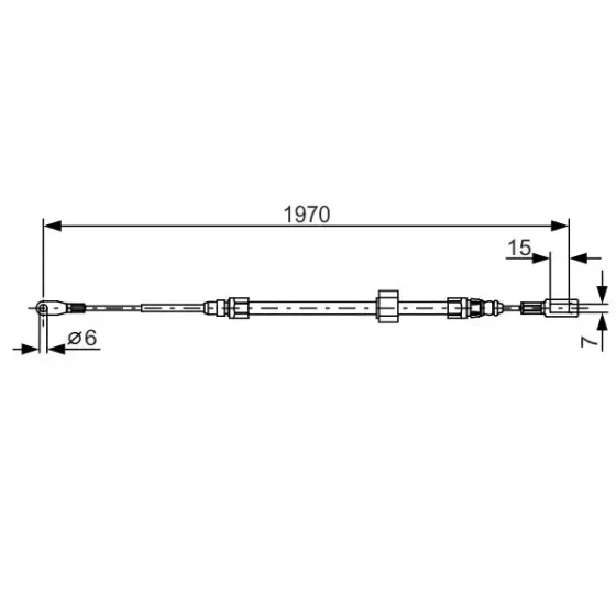 Bosch El Fren Halatı (Ön) – 1987482131 / OEM A9044200385 ürün görseli