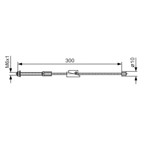Bosch El Fren Halatı (Ön) – 1987482132 / OEM 2S612853AC ürün görseli