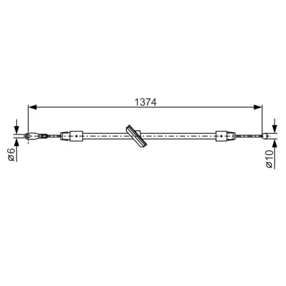Bosch El Fren Halatı (Ön) – 1987482312 / OEM A9064202885 ürün görseli