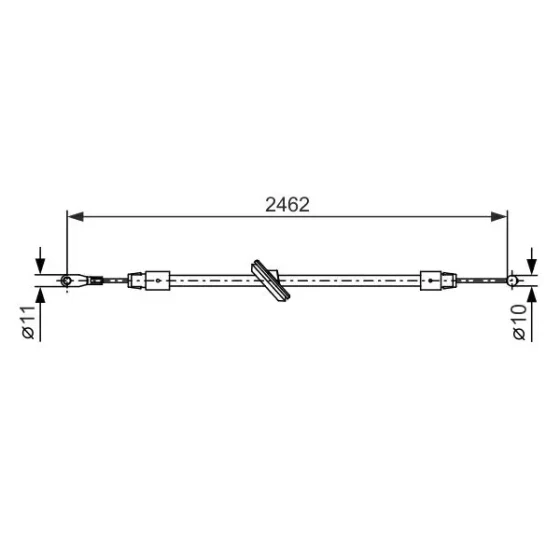 Bosch El Fren Halatı (Ön) – 1987482381 / OEM A9064205885 ürün görseli