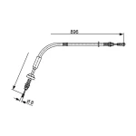 Bosch El Fren Halatı (Ön) – 1987482543 / OEM BK212853BC