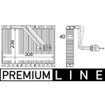 Mahle Evaporator Mercedes-benz W447 Vito OM622 Arka Klima Radyatörü - Kod MHL-AE127000P - OEM A0008304801
